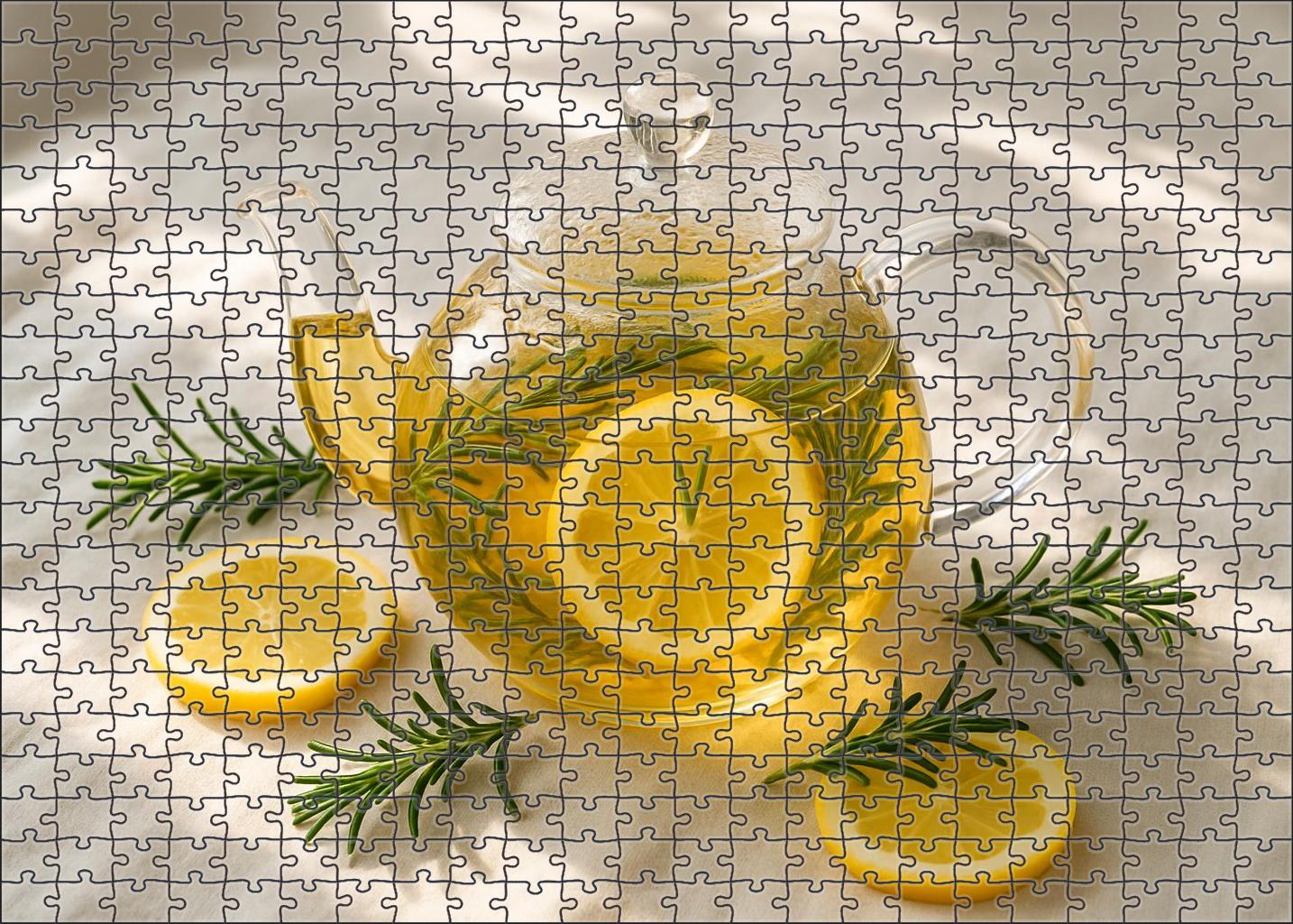 Rosemary Citrus Herbal Tisane Puzzle Fun