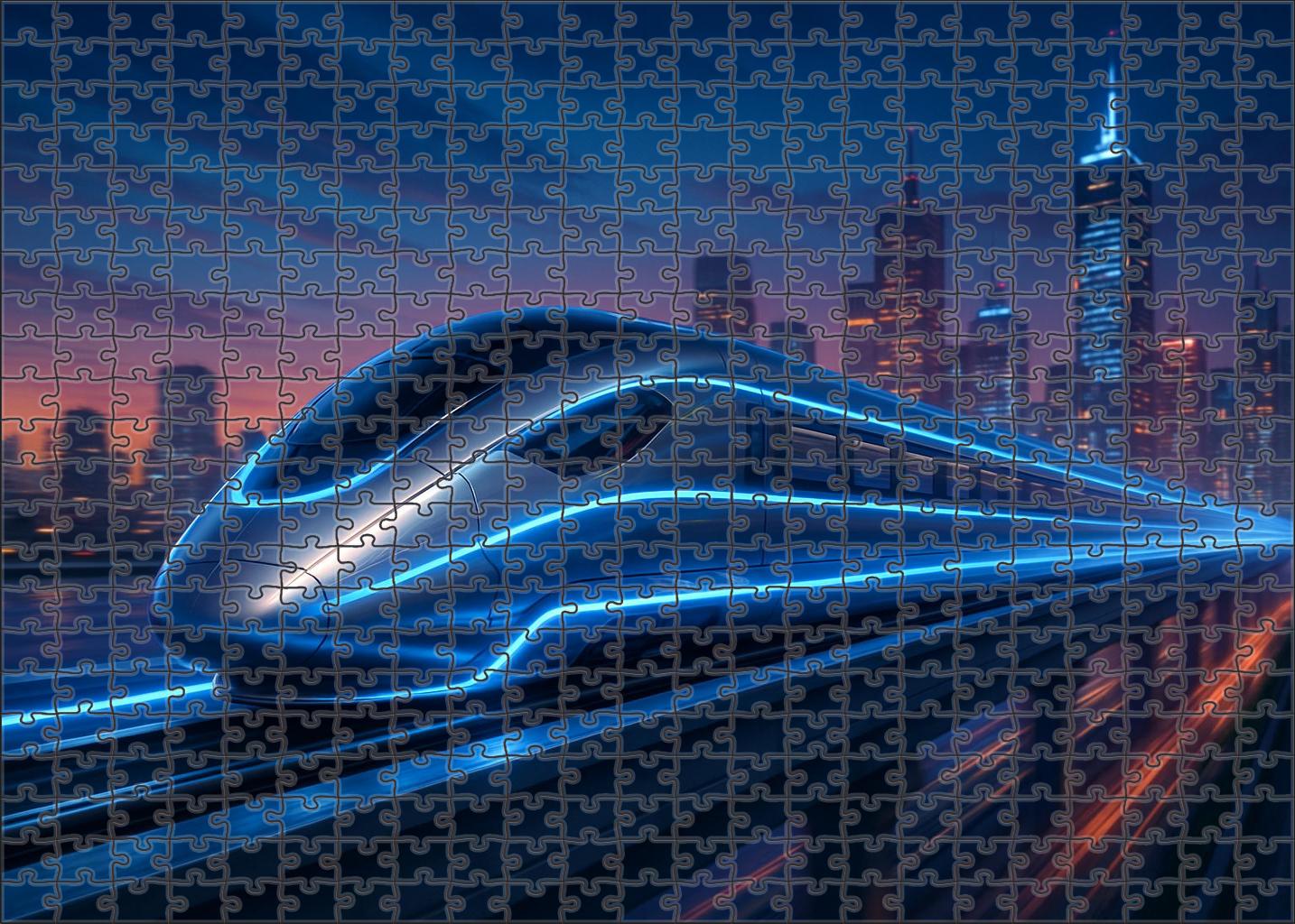 Celestial Maglev Flyer Ultra-fast Transportation Puzzle For Adults