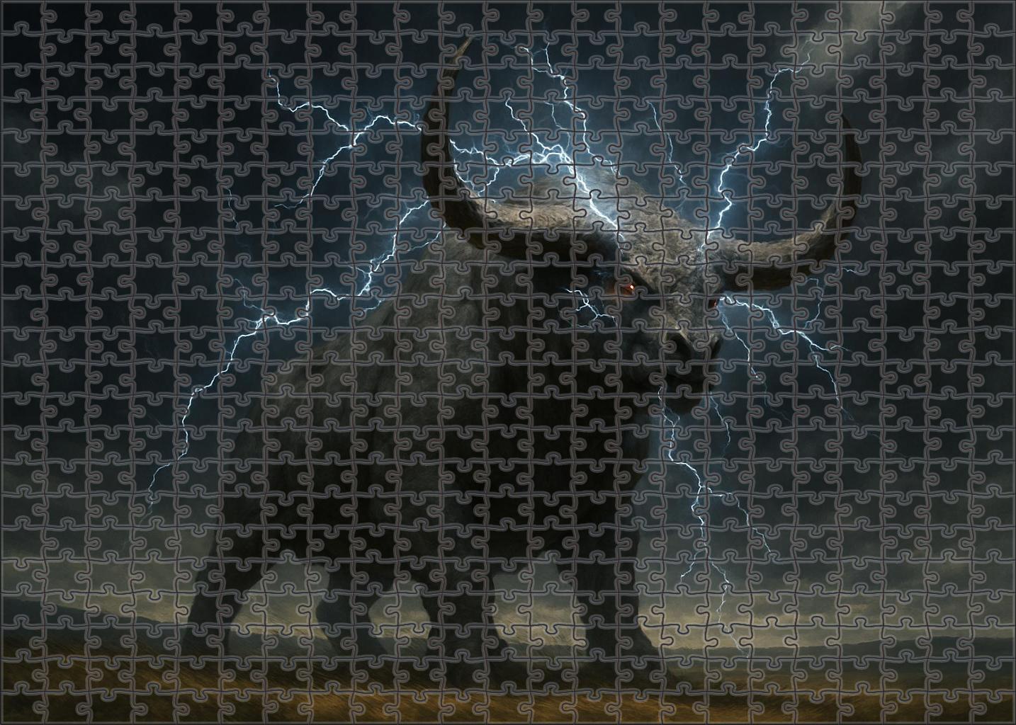 Thunderhide Behemoth Storm-forged Titan Of Rolling Plains Premium Puzzle Pieces