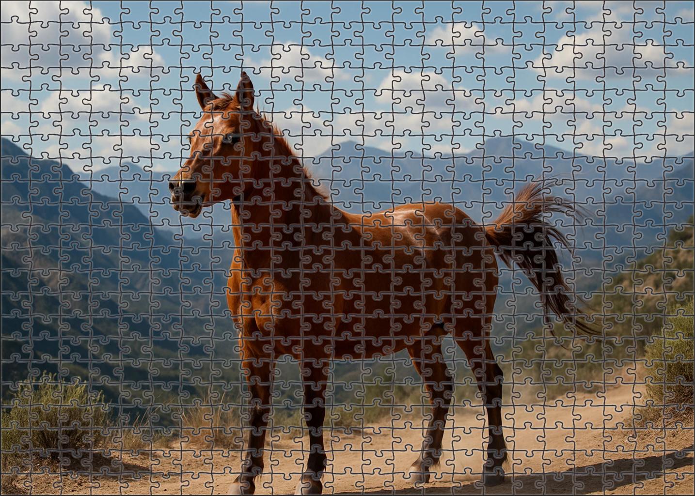 Chestnut Ember Endurance Mare Compact Power With Fiery Spirit Puzzle Collection