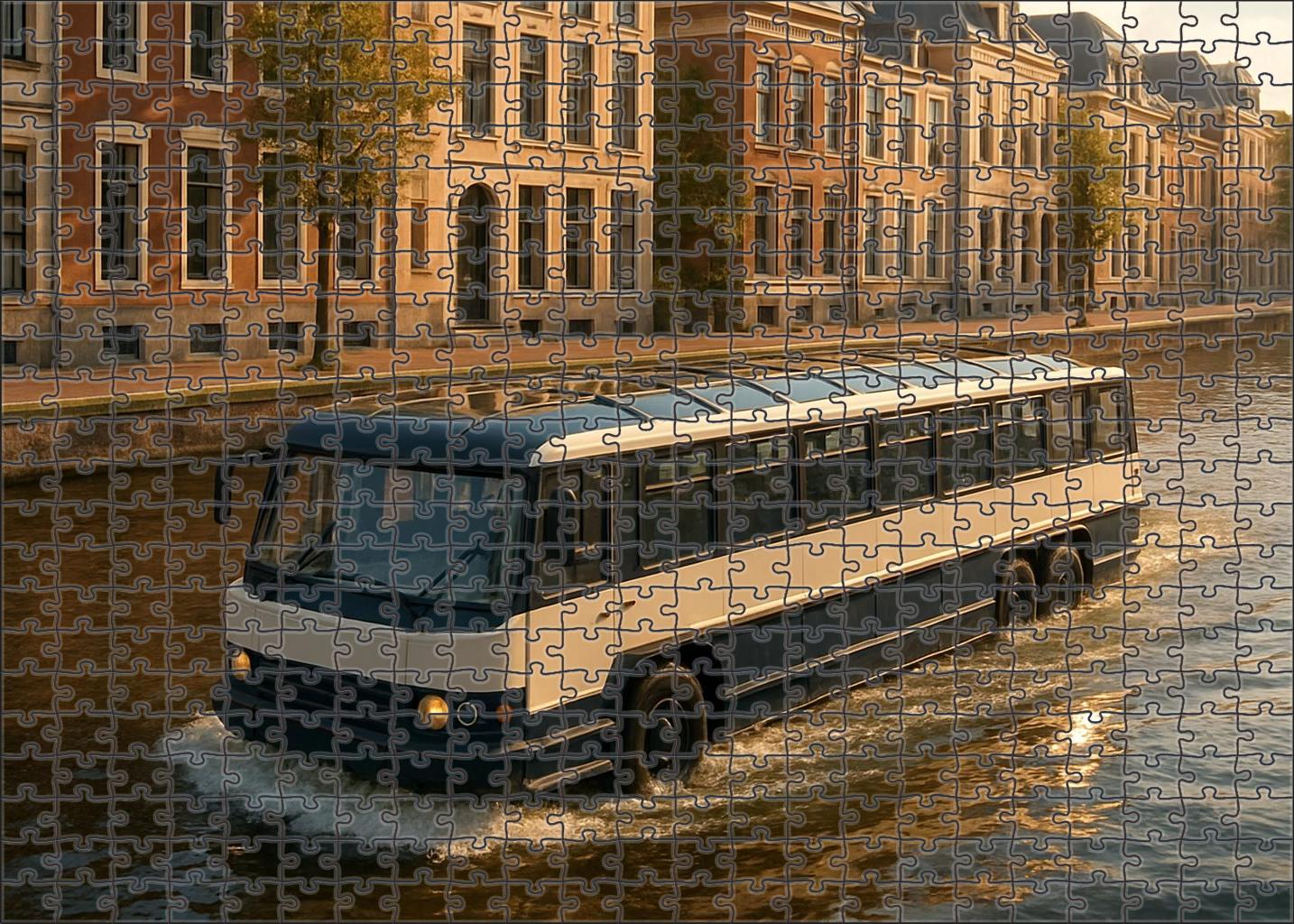 Solar-assisted Amphibious Bus 1000 Piece Puzzle