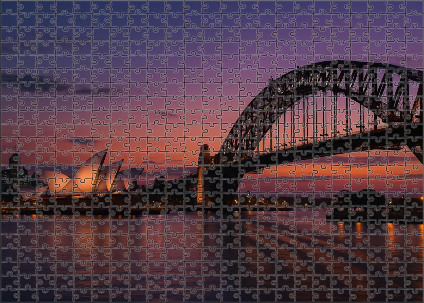 Sydney Harbour Skyline Iconic Waterfront With Opera House And Harbour Bridge Puzzle For Adults