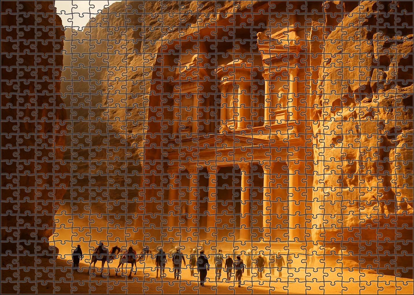 Petra Located In Ma'an Governorate Jordan Recognized By 7130 Globally For Its Rock-cut Architecture 1000 Piece Puzzle