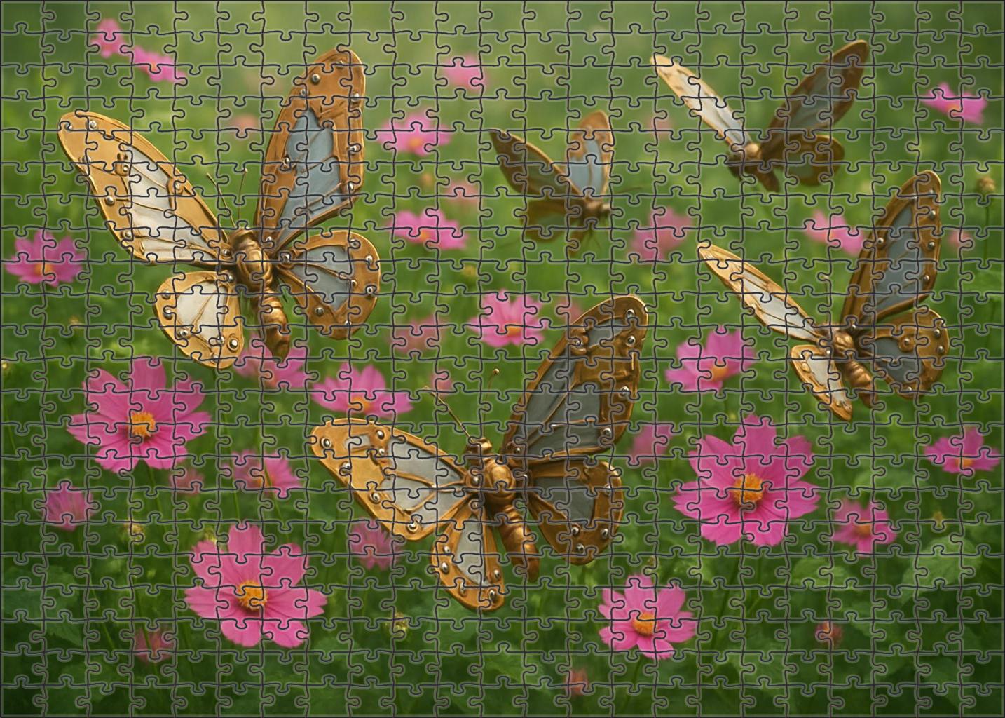 Garden Of Clockwork Butterflies 50 Piece Puzzle