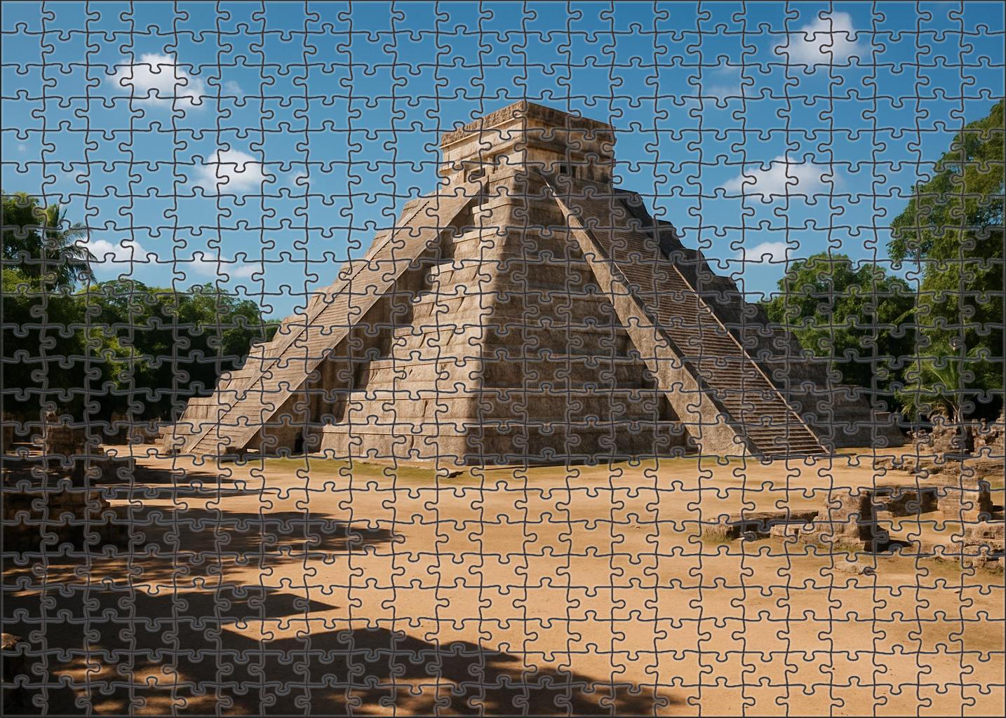 Chichen Itza Situated In Yucatan Mexico Identified By 7129 Globally As An Emblem Of Mayan Civilization Easy Puzzles