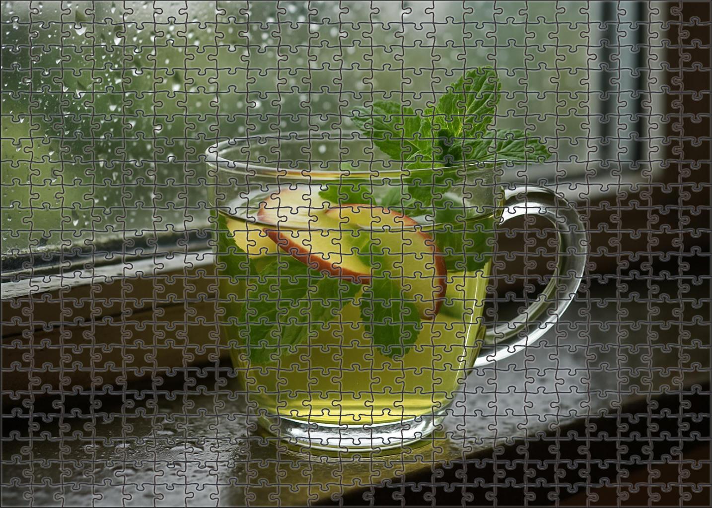 Emerald Rain Green Tea With Crisp Apple And Fresh Mint Easy Puzzles