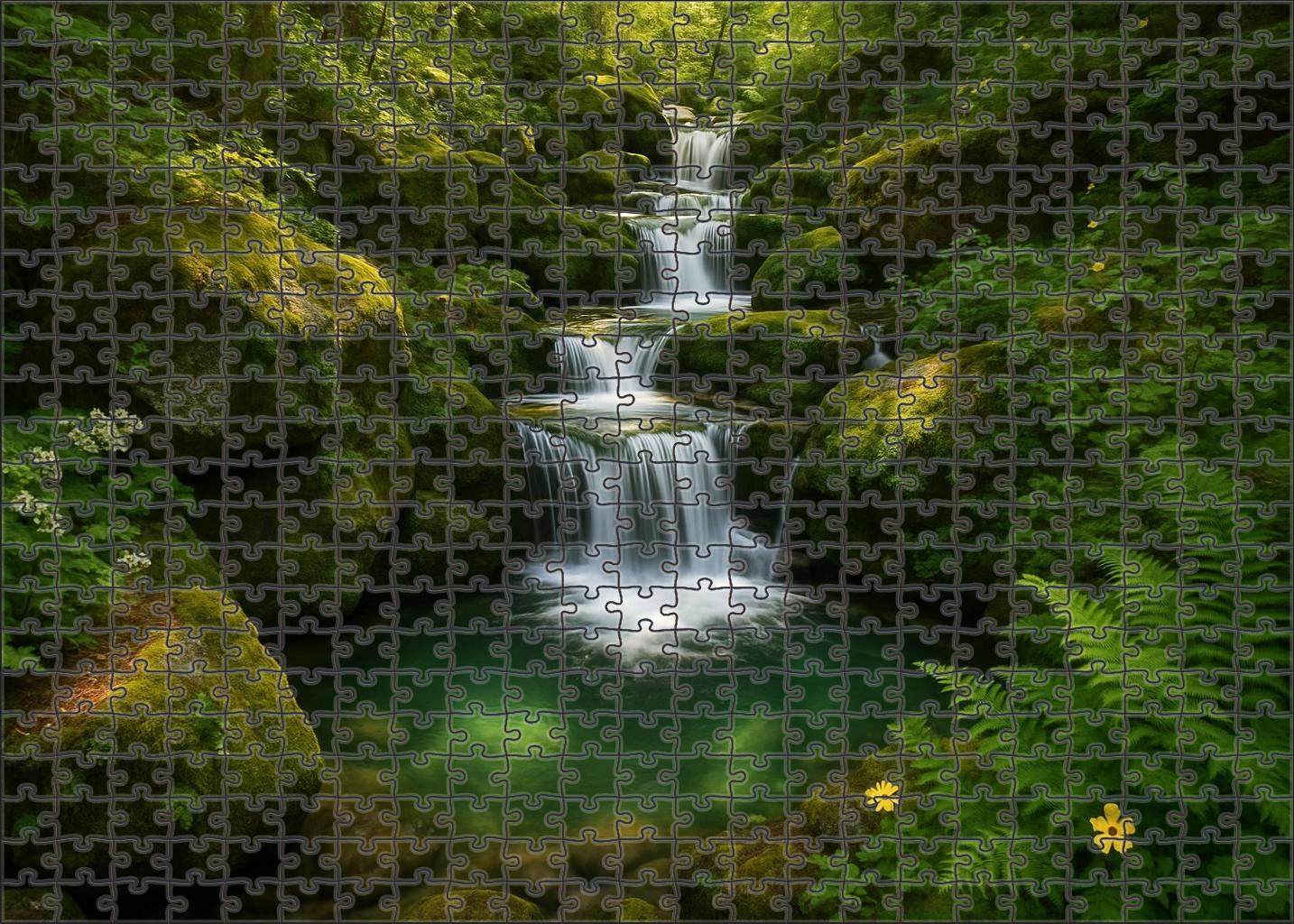 Emerald Spiral Drops Puzzle For Kids