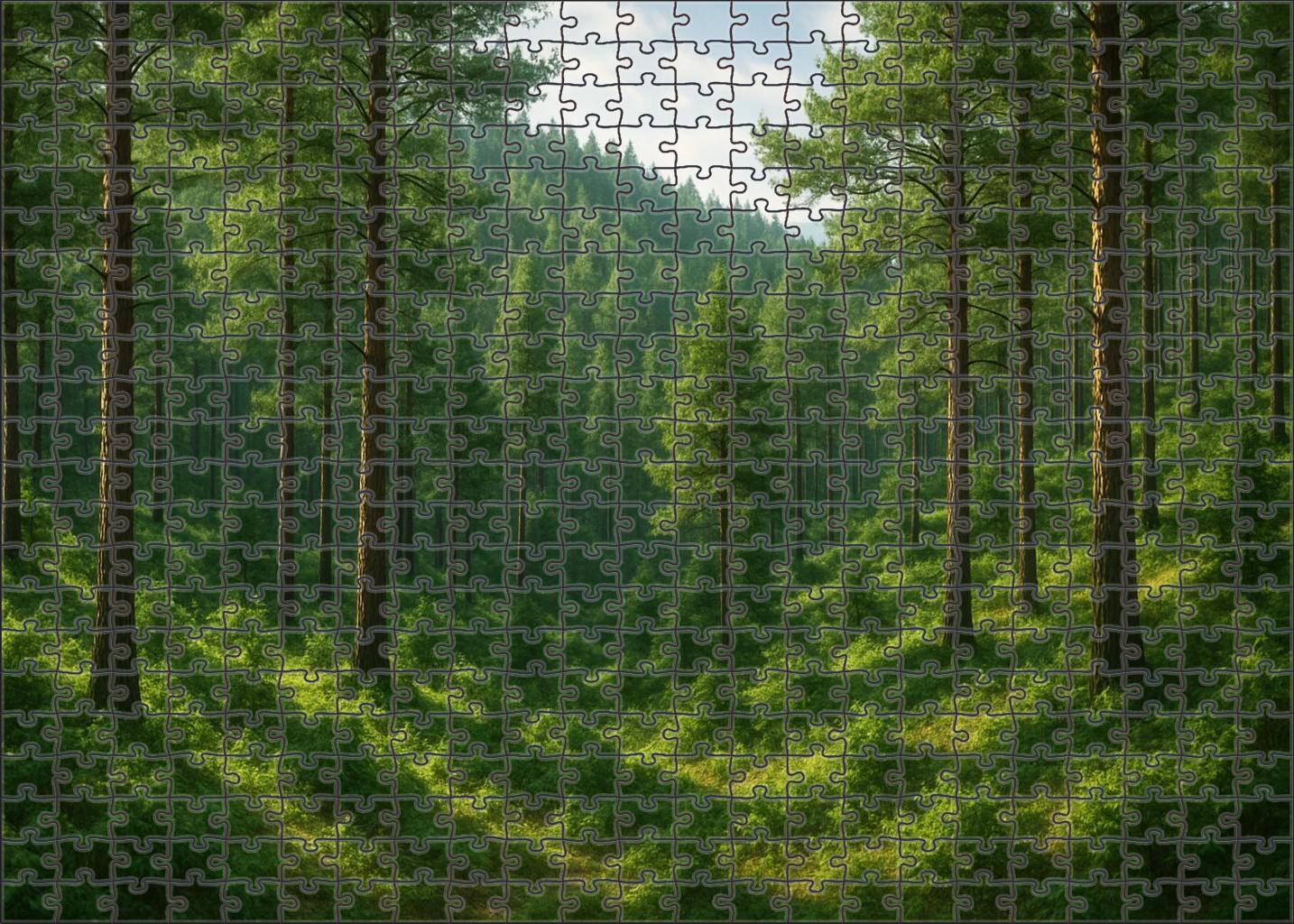Verdant Foothills With Whispering Pines Mini Puzzle