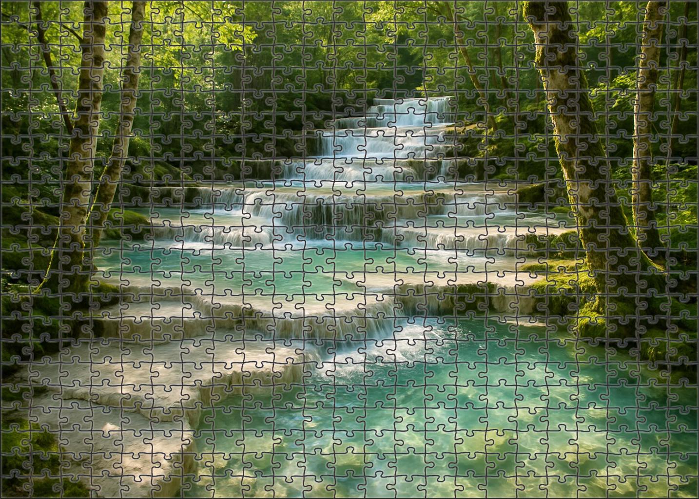 Cascading Crystal Steps Puzzle For Kids