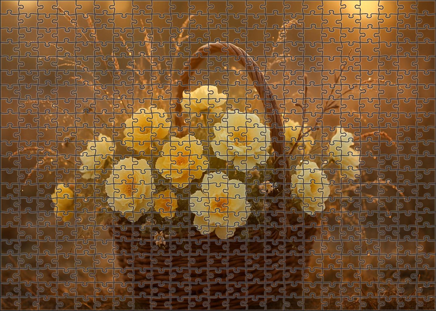 Golden Meadow Arrangement Puzzle For Adults