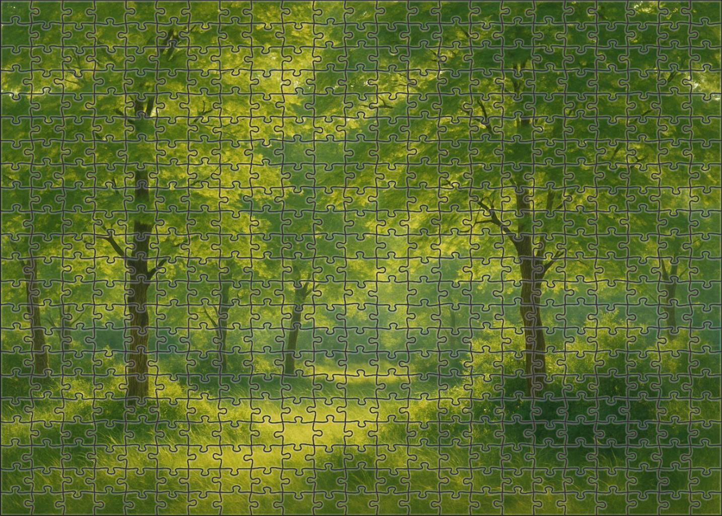 Emerald Breeze Woods Unique Puzzle Design
