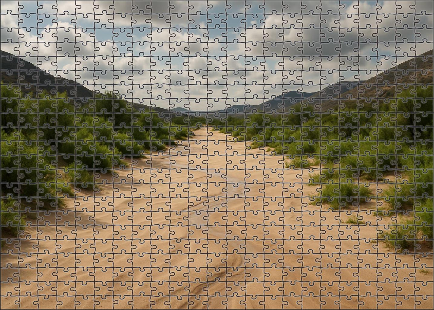 Ephemeral Wash Valleys 1000 Piece Puzzle