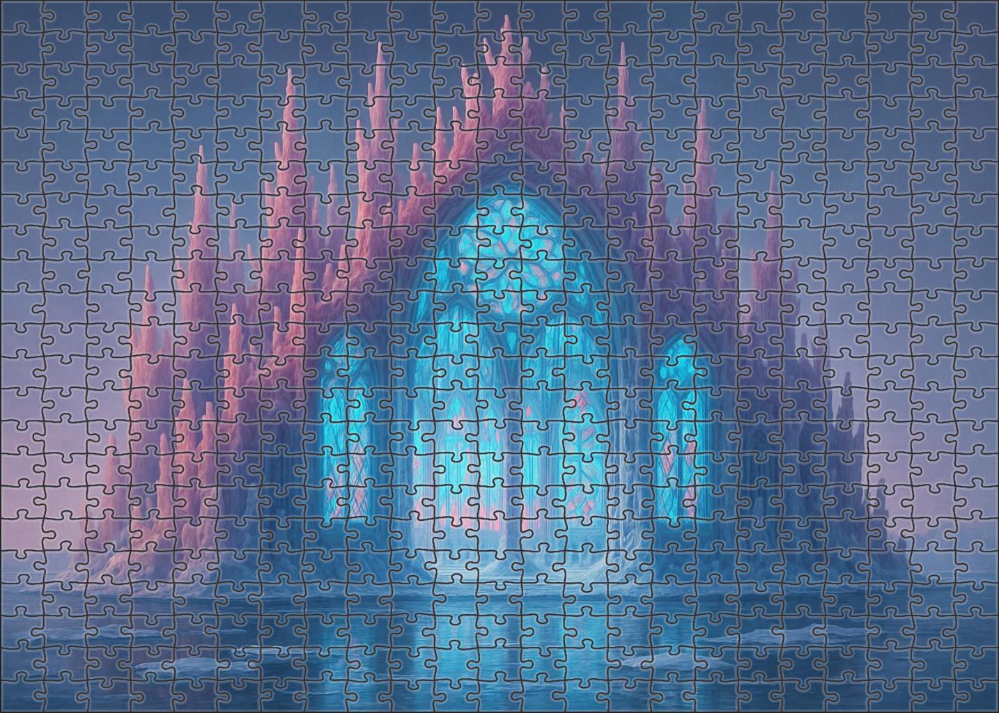 The Coral Cathedral Of Frozen Tides Large Format Puzzle