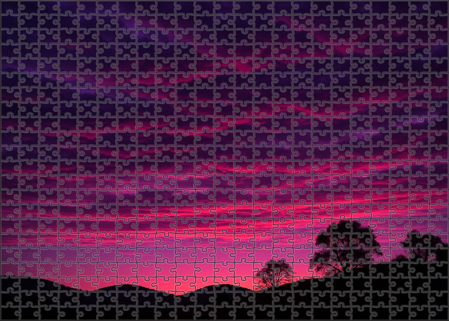 Violet Cloud Curtain 100 Piece Puzzle