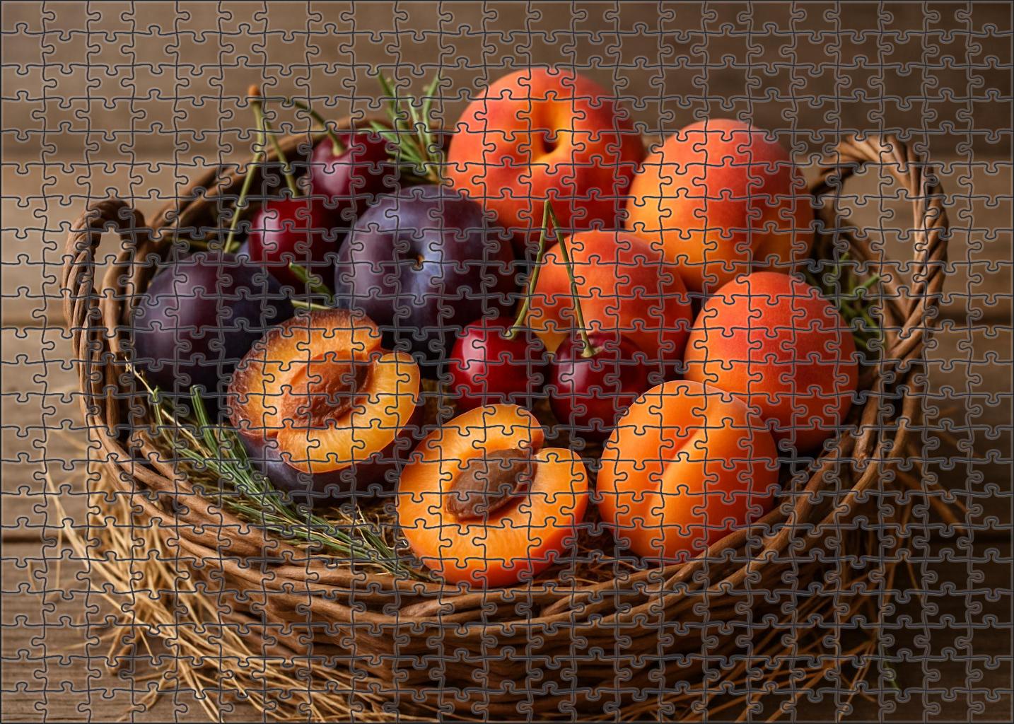 Stone Fruit Grove Basket Puzzle Collection