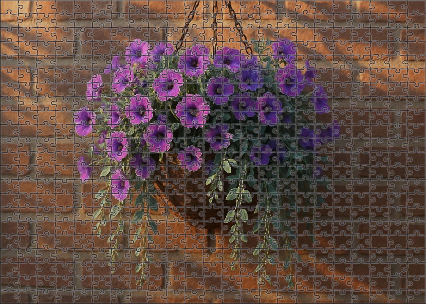 Lavender Mist Hanging Basket 200 Piece Puzzle