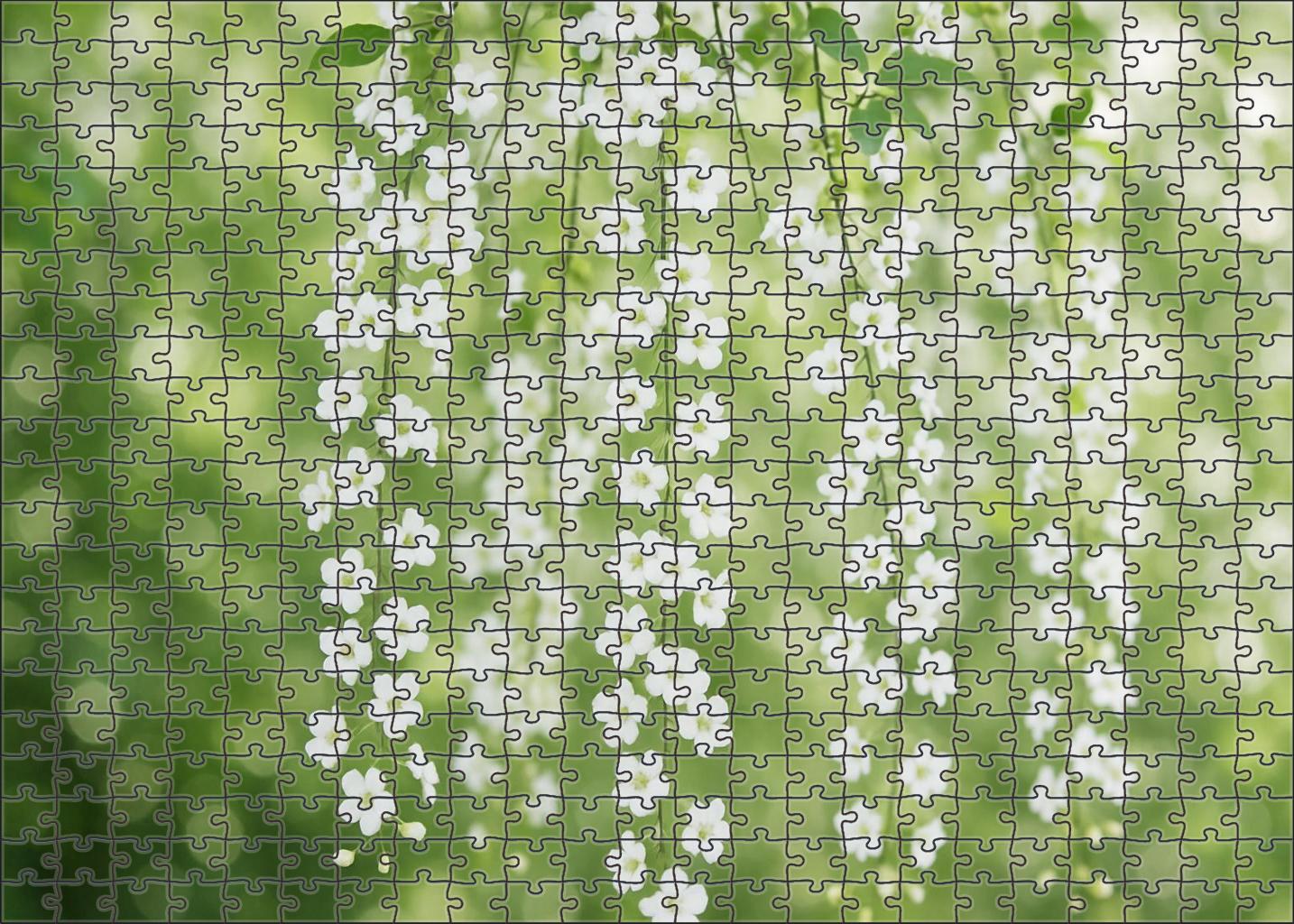 Celestial Bloom Canopy Ethereal White Blossoms Drape From Delicate Branches 50 Piece Puzzle