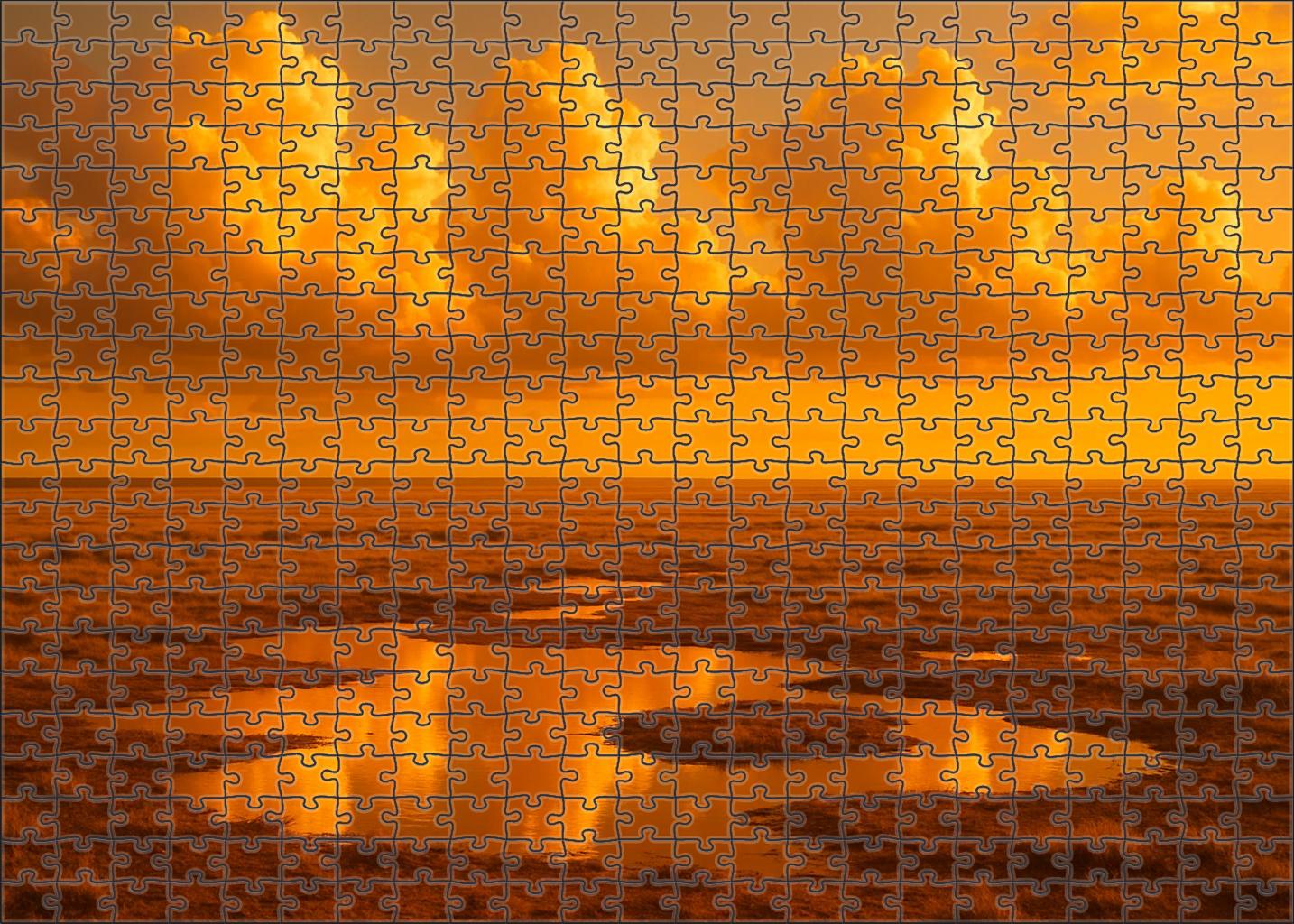 Molten Gold Panorama 500 Piece Puzzle