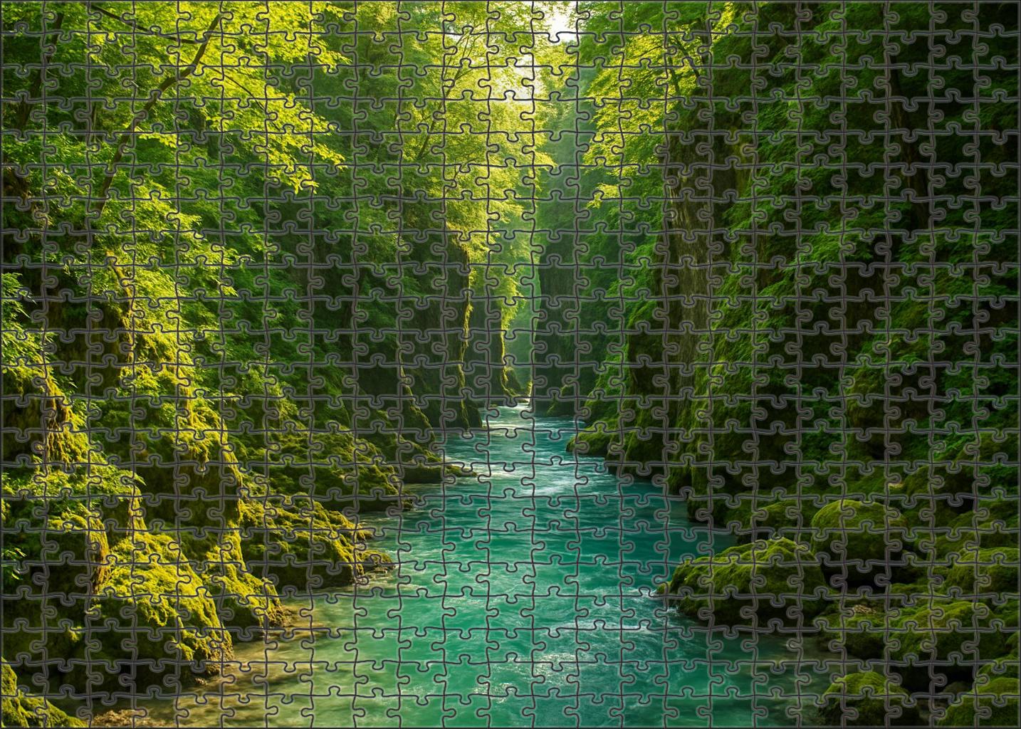 Verdant River Gorge 200 Piece Puzzle