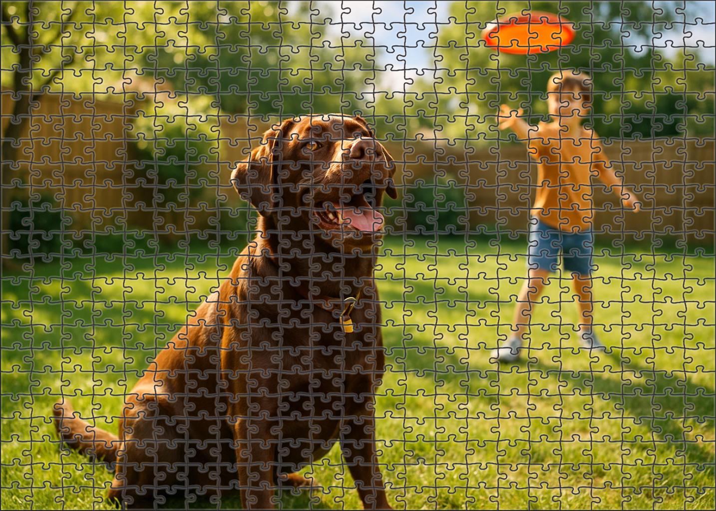 Cocoa Swirl Chocolate Brown Companion With Affectionate Nature Custom Jigsaw Puzzle