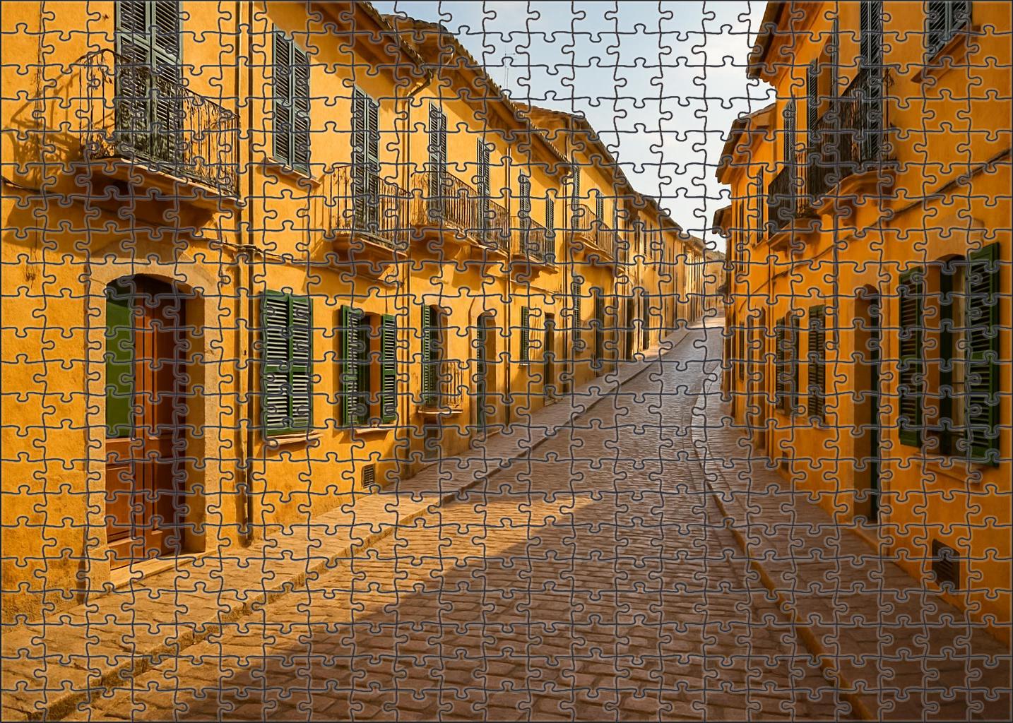 Saffron Terrace 1000 Piece Puzzle