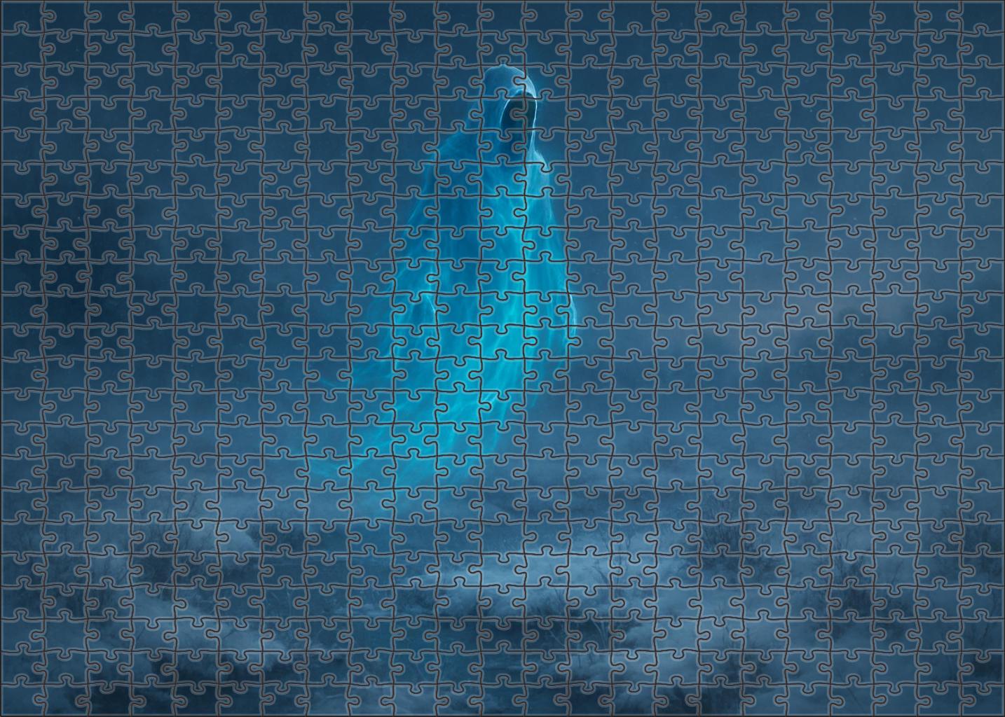 Glacierfen Wraith Misty Phantom Of The Frozen Marshes Premium Puzzle Pieces