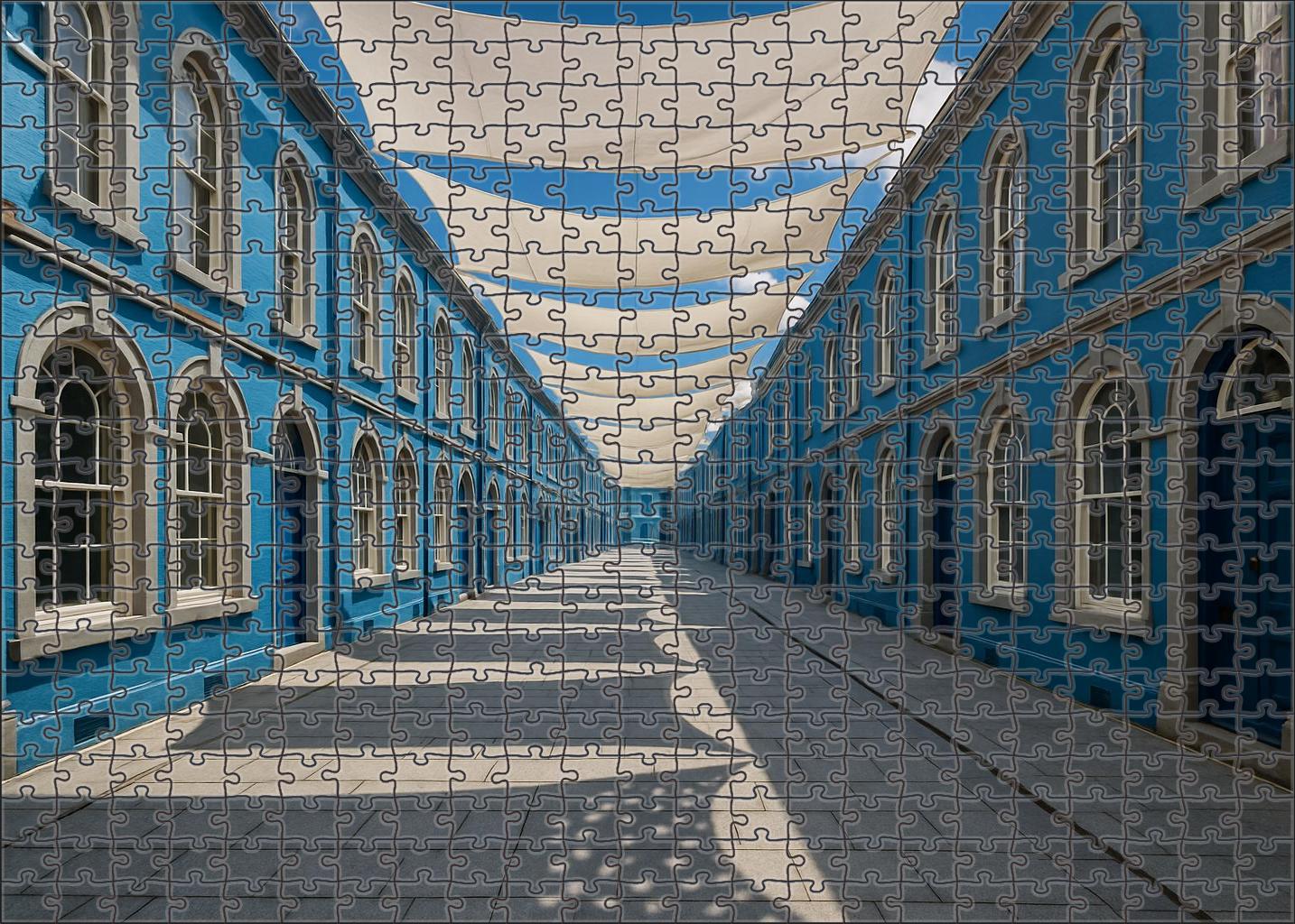 Cerulean Canopy Street Puzzle Collection