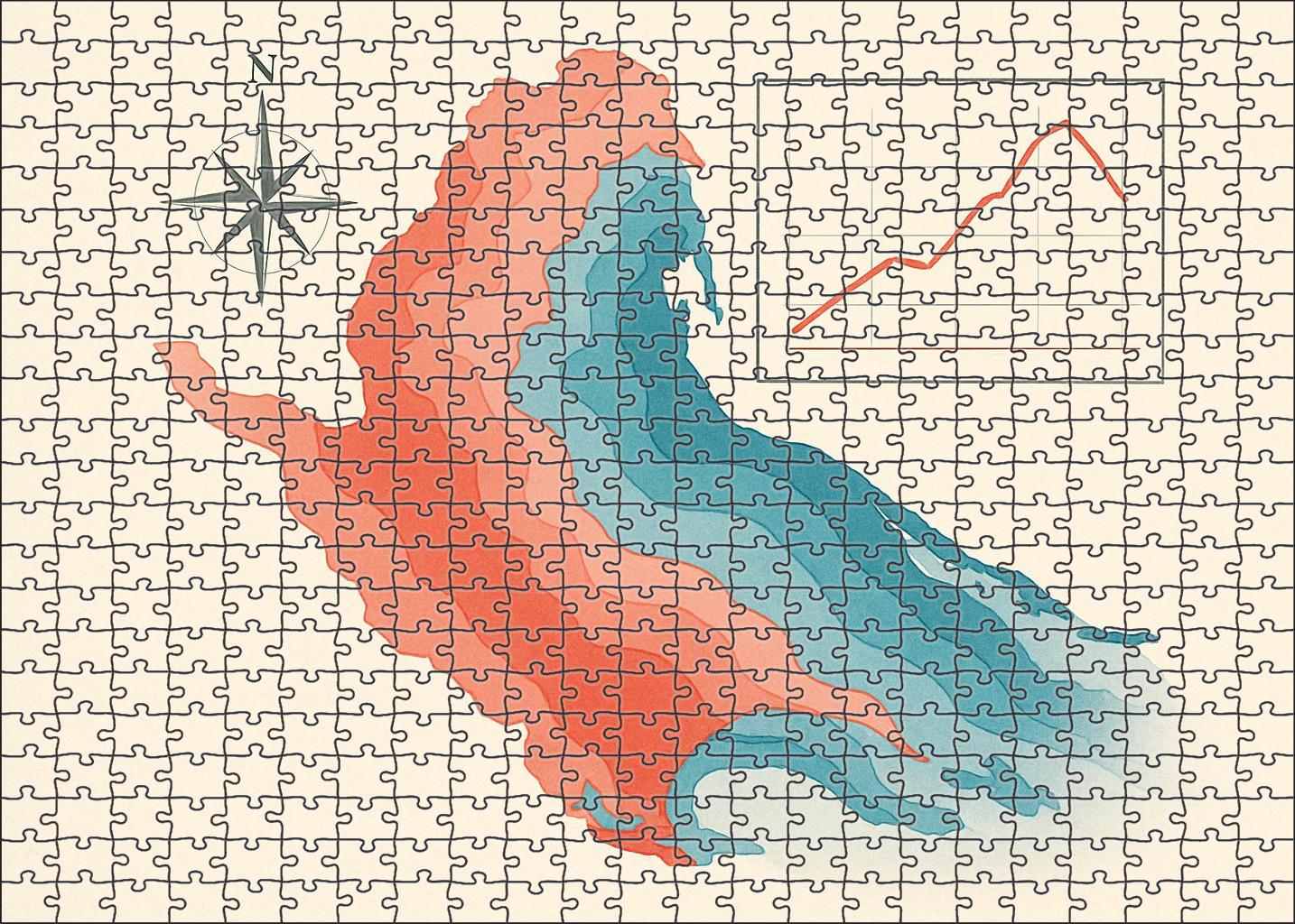 Coastal Erosion Impact Chart Mini Puzzle