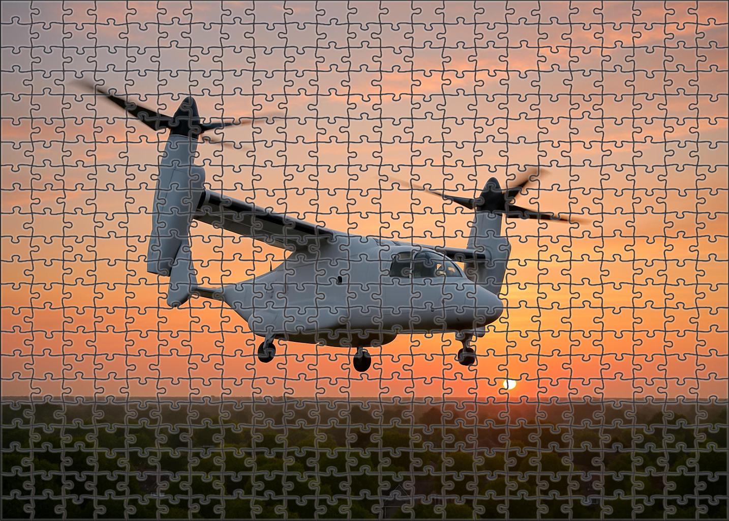 Electric Tilt-rotor Aircommuter Premium Puzzle Pieces