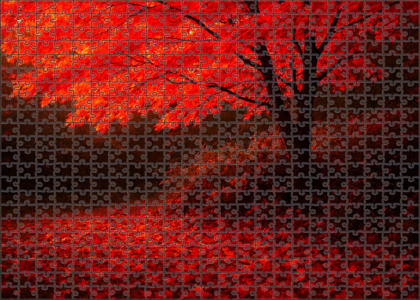 Crimson Canopy Crest Premium Puzzle Pieces