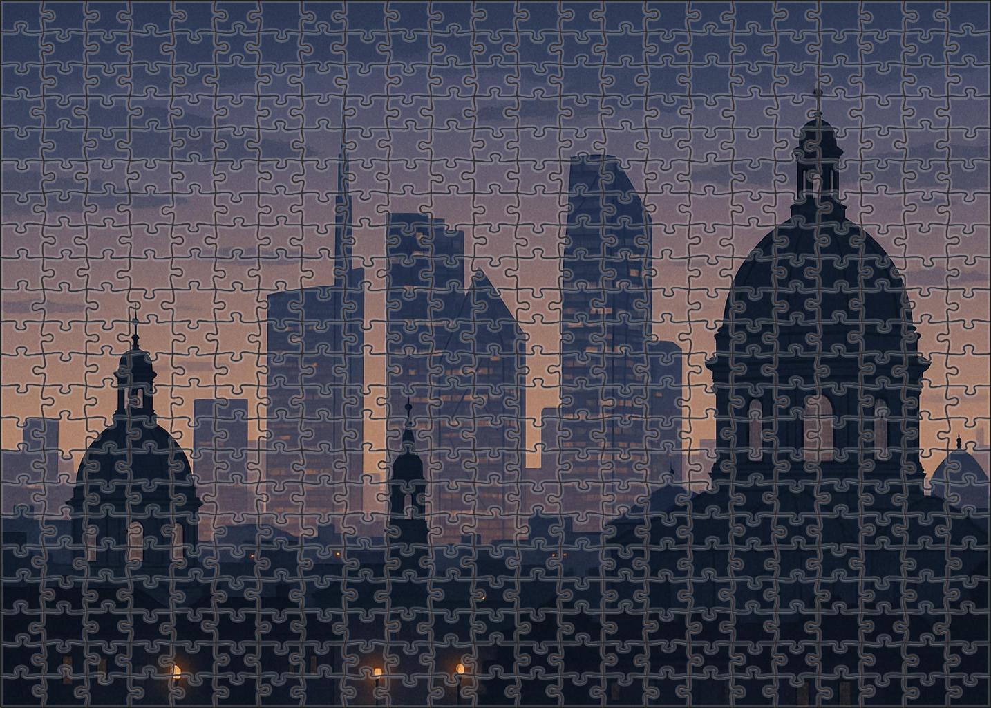 Berlin City Skyline A Blend Of Historical And Modern Vertical Forms 300 Piece Puzzle