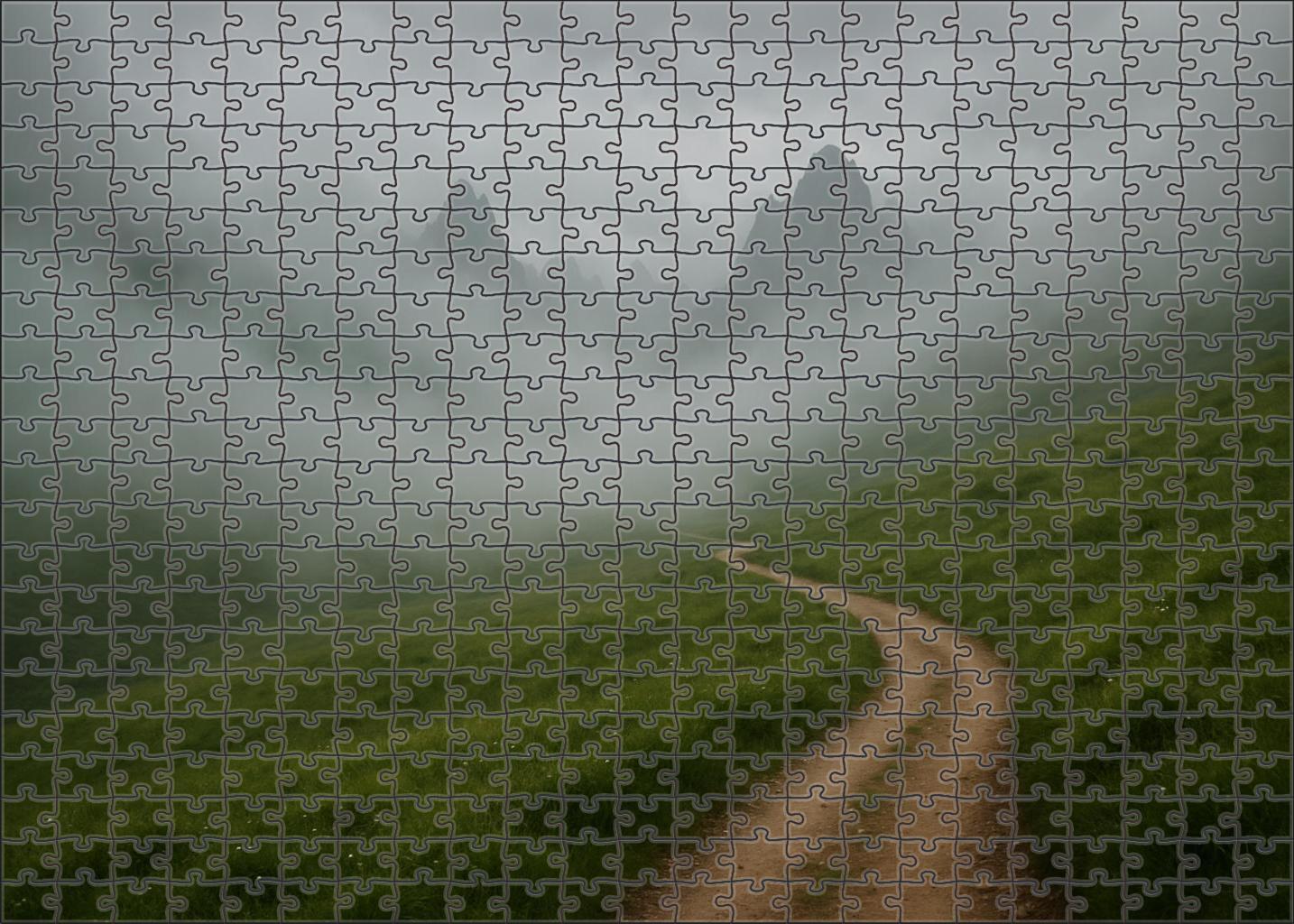 Fogveil Mountain Pass 20 Piece Puzzle