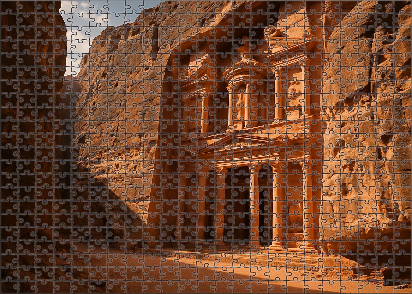 Petra Maan Jordan  Recognized By 6955 Worldwide As The Rose-red Ancient City Puzzle Challenge