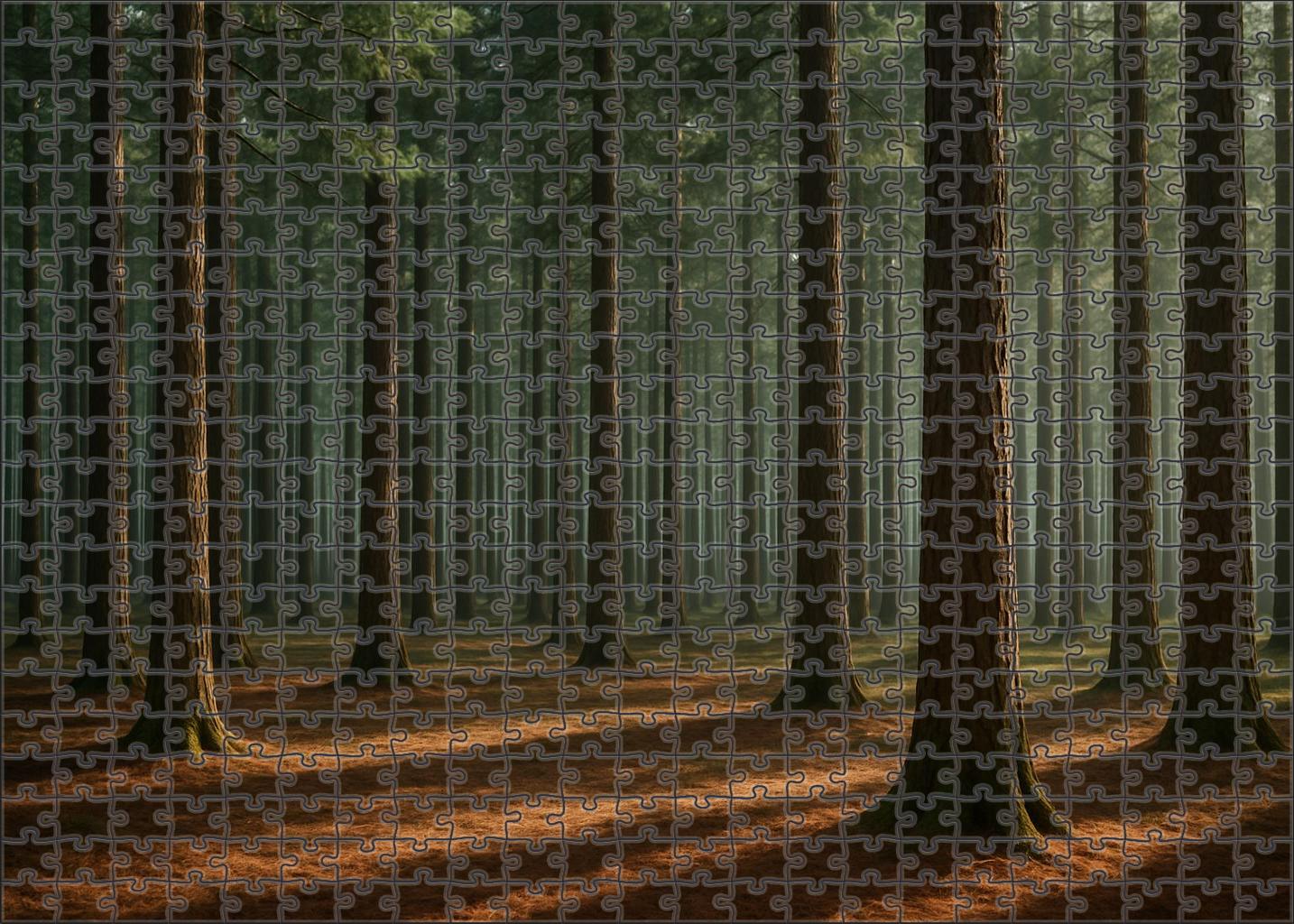 Quiet Pine Shadows Puzzle Collection