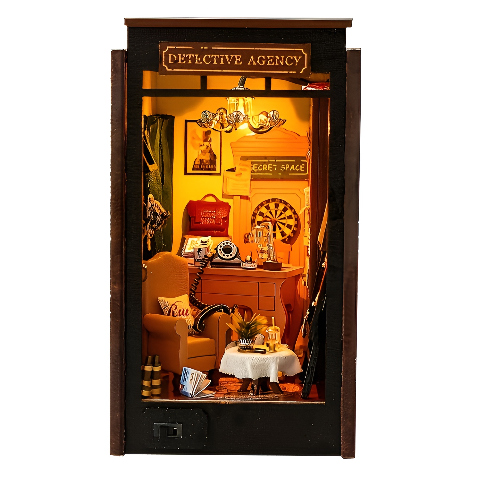 3D Book Nook Bookshelf Insert Puzzle Kit