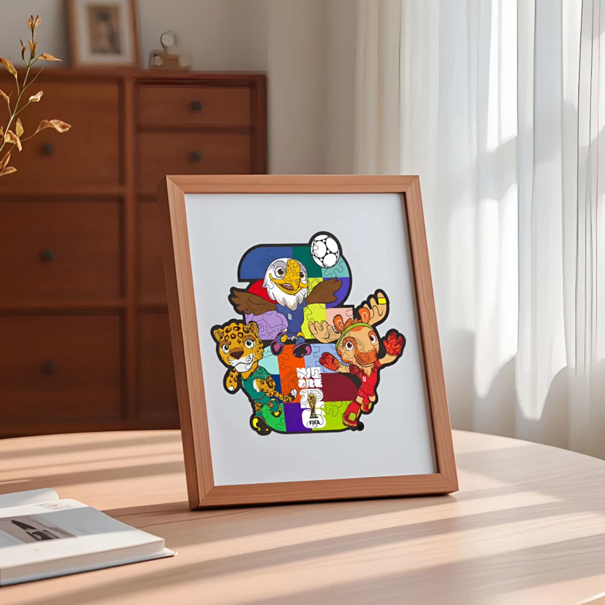 FIFA 2026 Mascot Wooden Jigsaw Puzzle 