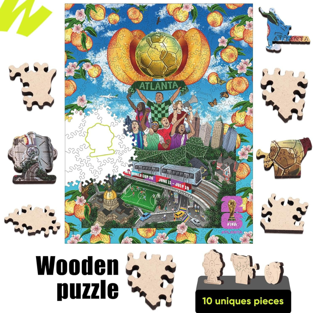 Pack Of 200 FIFA World Cup 2026 Atlanta Puzzle For Adults