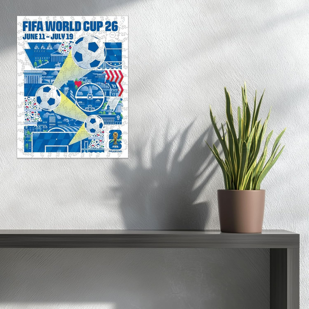 FIFA World Cup 2026 Philadelphia Poster Wooden Puzzle for Adult
