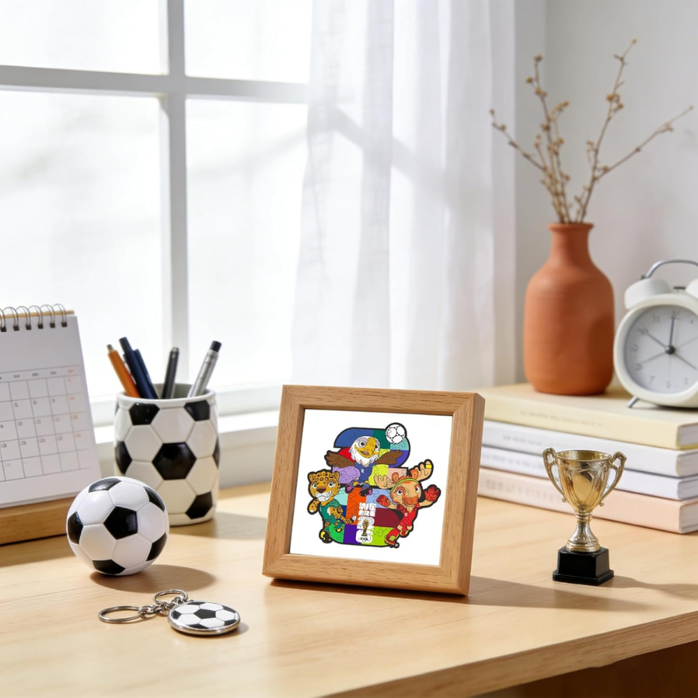 FIFA World Cup 2026 Zayu Clutch Maple Wooden Pocket Puzzle 26 Pieces Set
