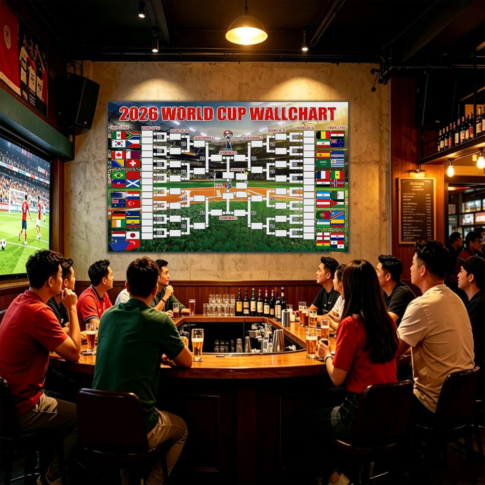 FIFA World Cup 2026 Tournament Schedule Poster Set 4 Pack Wall Chart