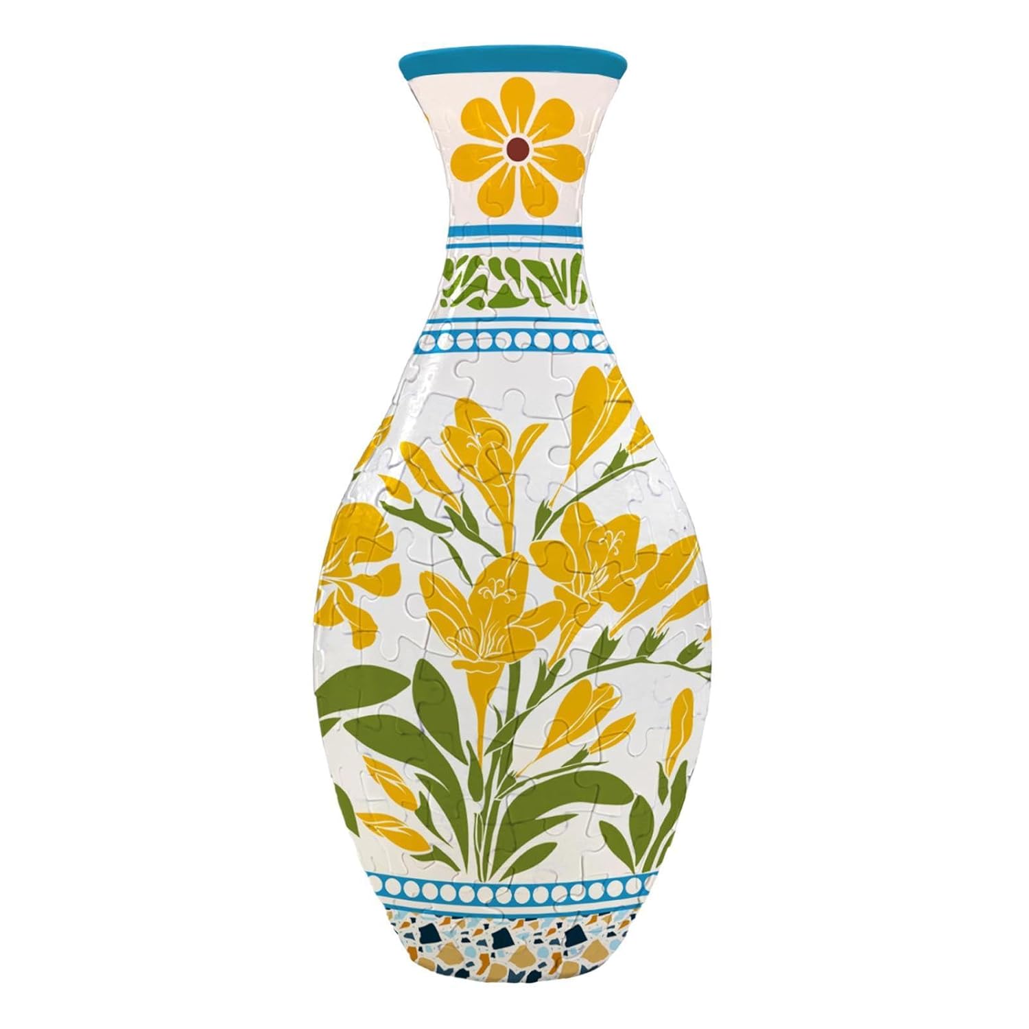 60Pcs DIY 3D Vase Puzzle 