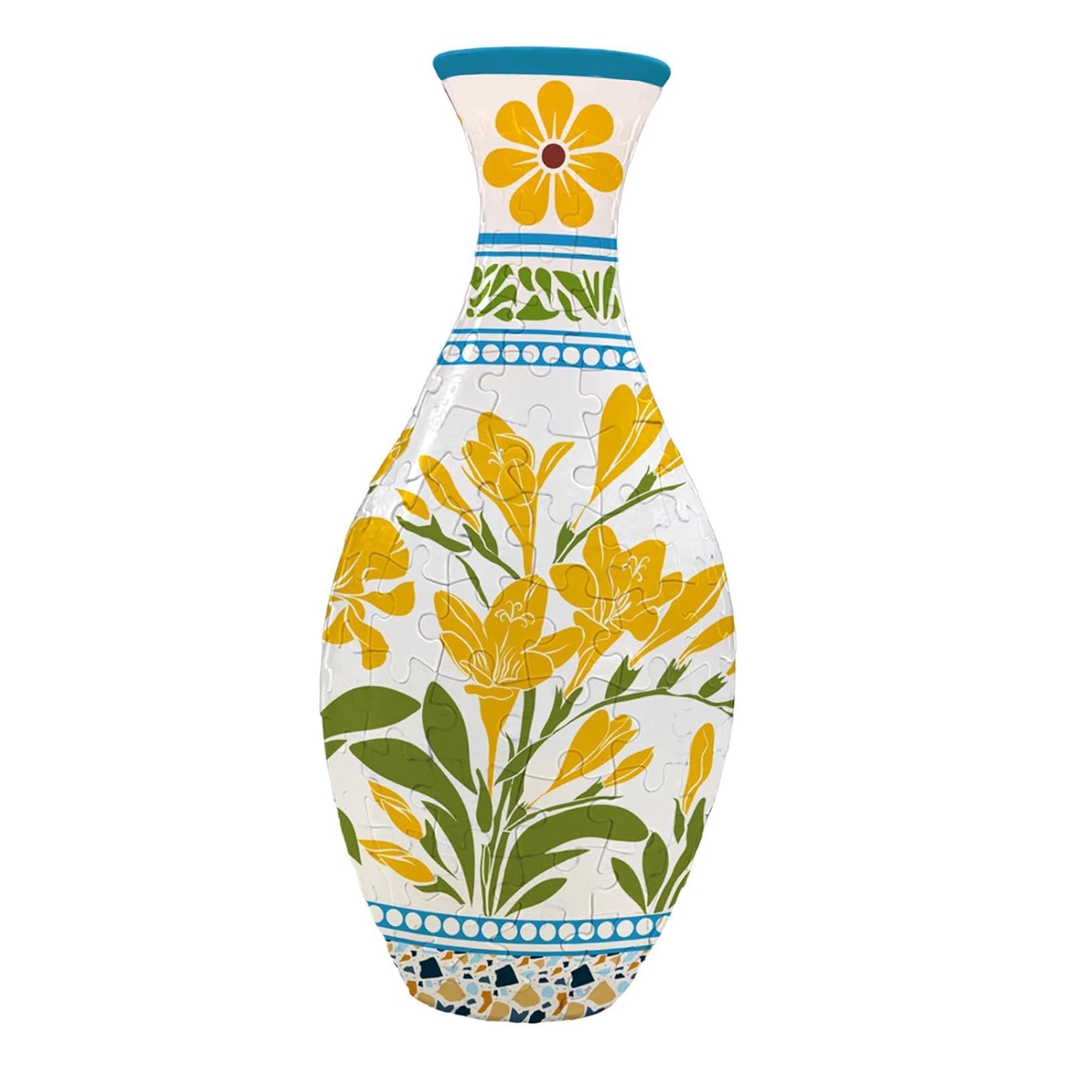 60Pcs DIY 3D Vase Puzzle 