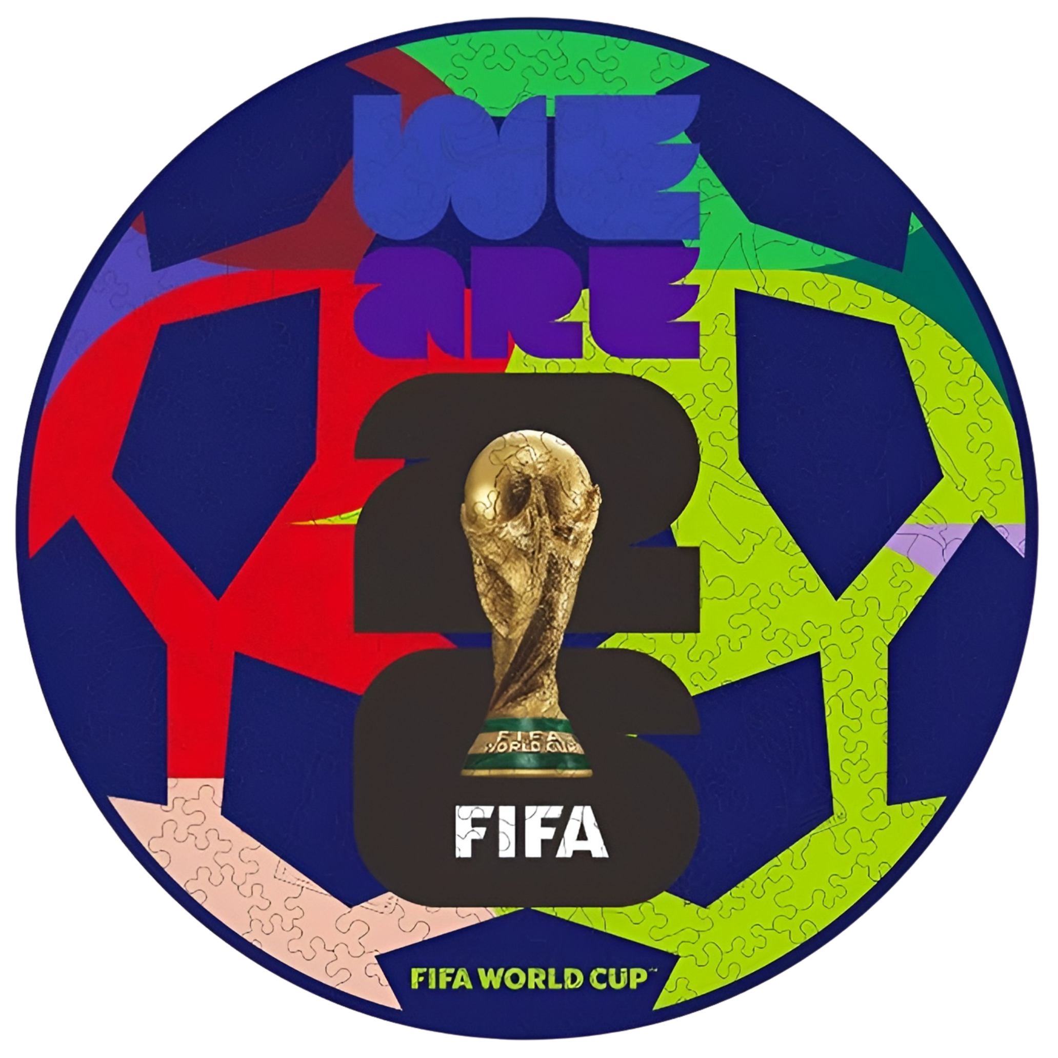 26 Pieces Fifa World Cup 2026 Edition Football Wooden Pocket Puzzle