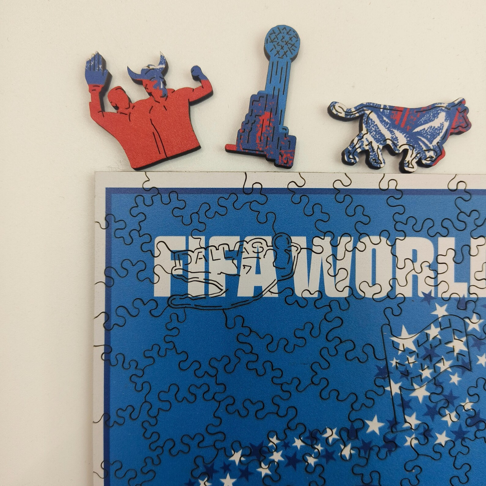 FIFA World Cup 2026 Dallas City Poster Wooden Puzzle