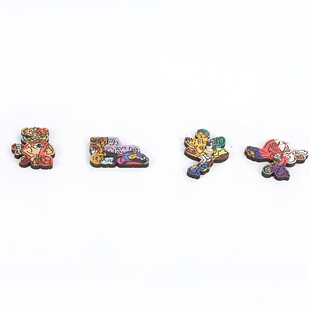 Fifa 2026 Mascot Wooden Jigsaw Puzzle 