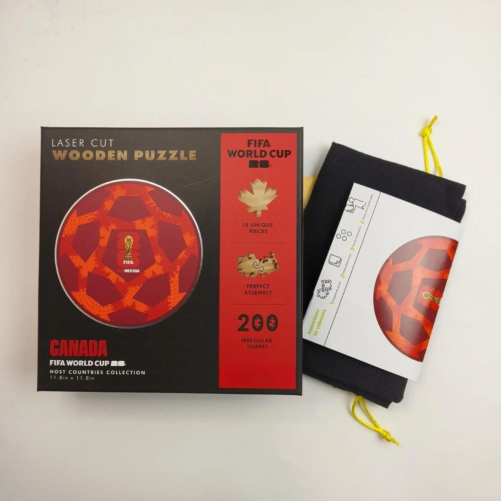 FIFA 2026 Canada City Theme Wooden Puzzle