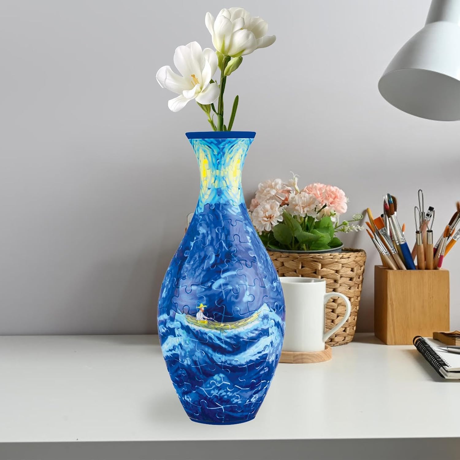 160 Pieces 3D Puzzles Vase DIY 4D Jigsaw Vase Puzzle