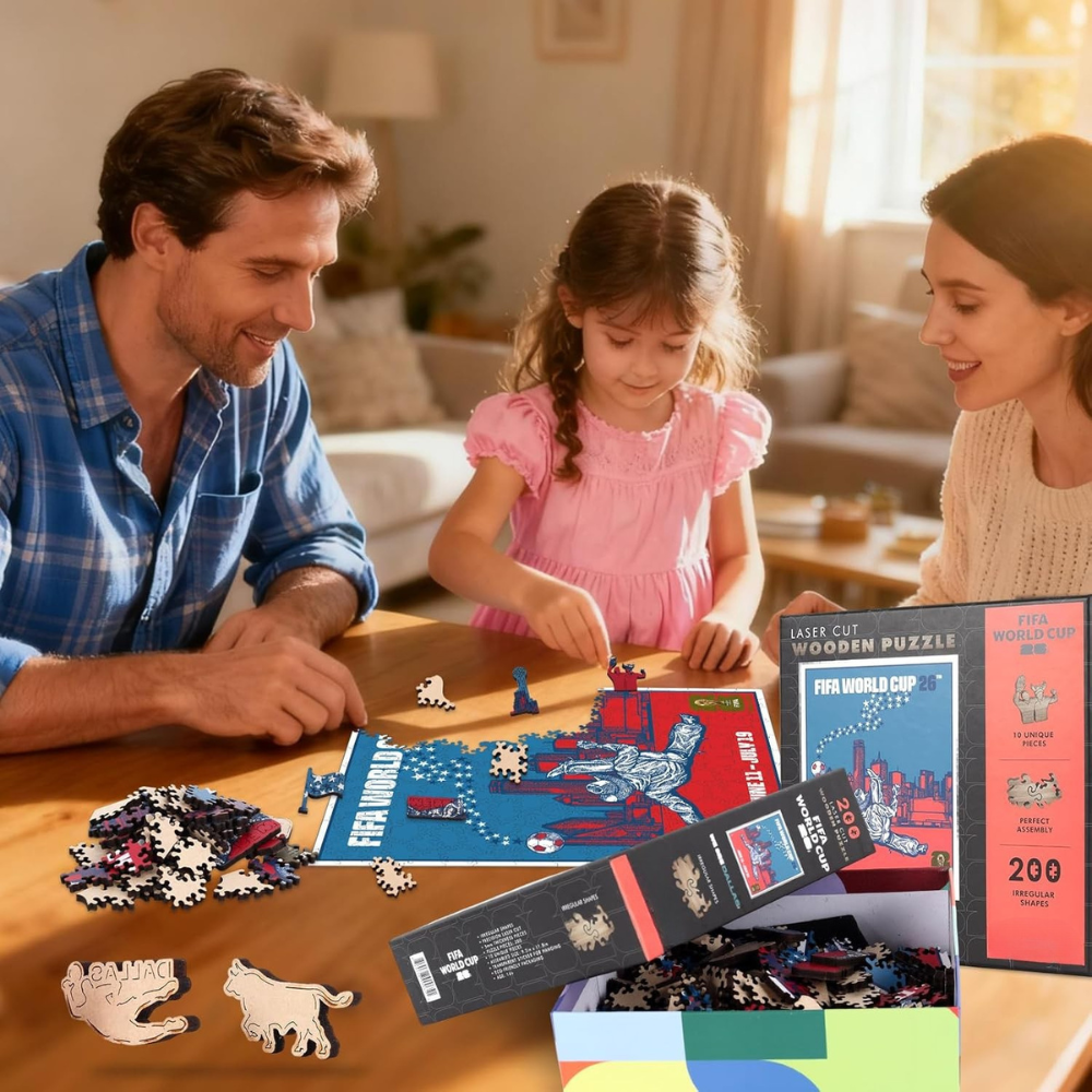 FIFA World Cup 2026 Dallas City Wooden Puzzle for Adult