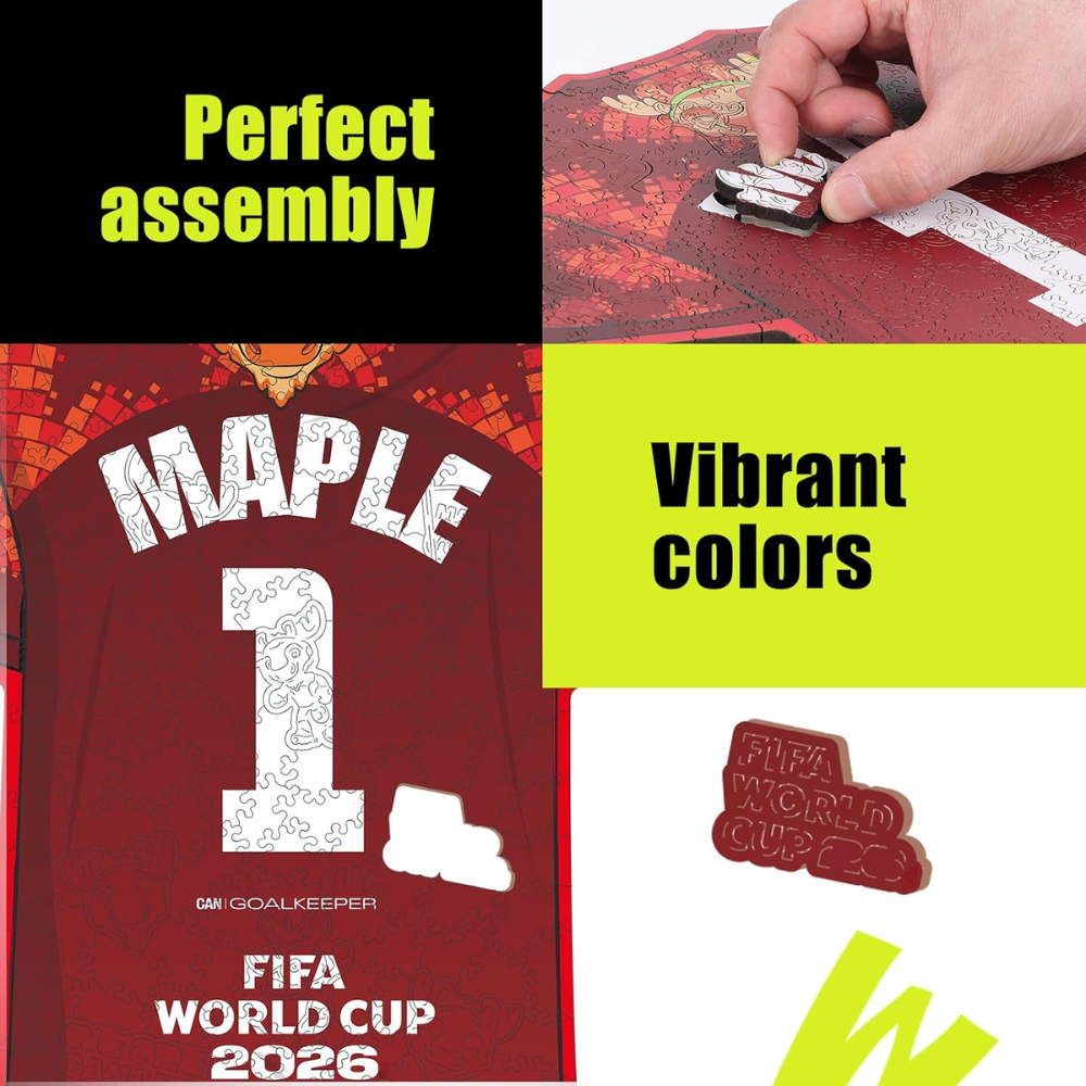 Pack Of 200 Fifa World Cup 2026 Maple Wooden Puzzle For Adults