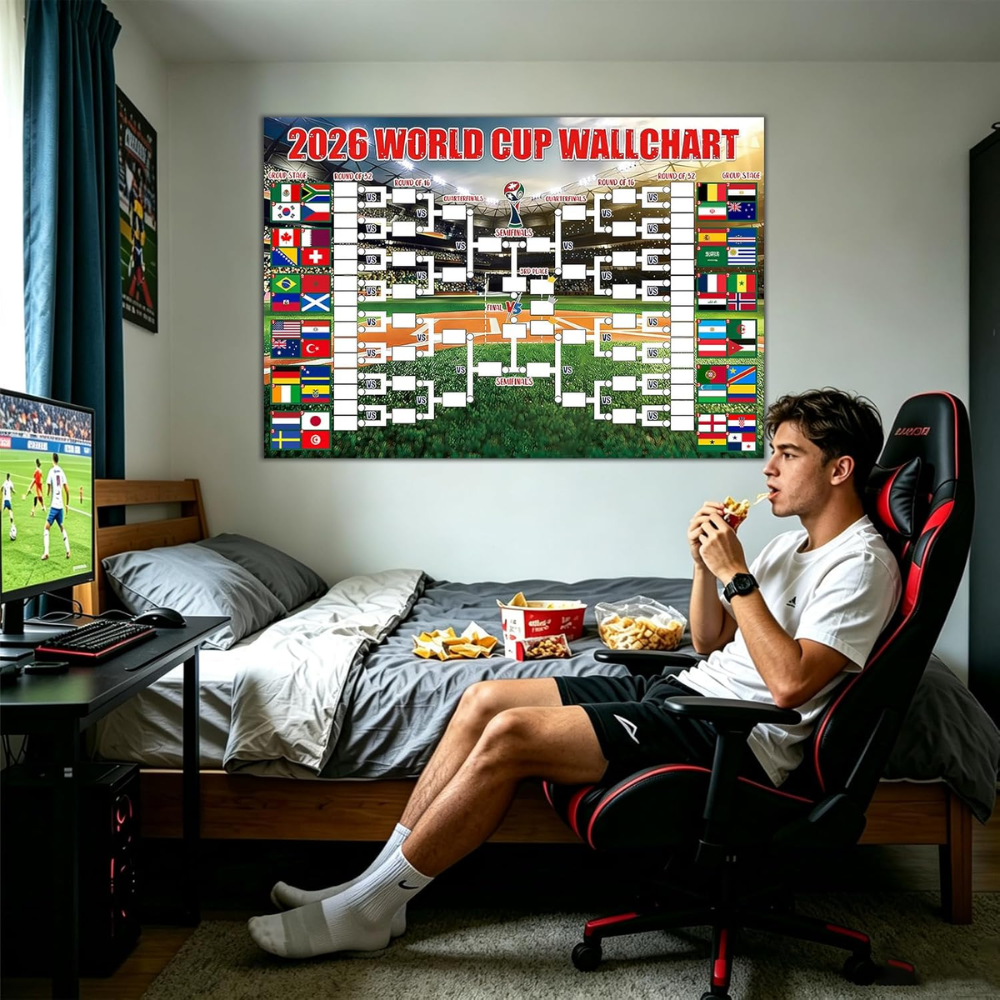 FIFA World Cup 2026 Tournament Schedule Poster Set 4 Pack Wall Chart